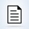 Document line. Simple vector modern icon design illustration