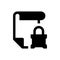 Document lock icon