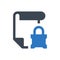 Document lock icon