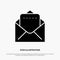 Document, Mail solid Glyph Icon vector