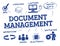 Document management concept doodle