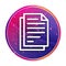 Document pages icon creative trendy colorful round button illustration
