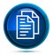 Document pages icon elegant blue round button illustration
