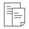 Document papers information read line icon style