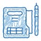 document policy doodle icon hand drawn illustration