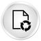 Document process icon premium white round button