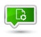 Document process icon prime green banner button