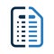 Document processing on computer icon