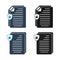 Document Protection Icon Set.