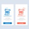 Document, Report, Note, Paper, Guidelines  Blue and Red Download and Buy Now web Widget Card Template