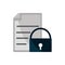 Document security property intellectual copyright icon