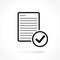 Document thin line icon