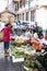 Documentary editorial image. Typical market at Bali