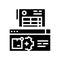 documentation delivery service glyph icon vector illustration