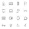 Documents icon sets, Line icon