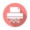 Documents shredder flat icon