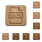 DOCX file format wooden buttons