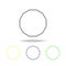 dodecagon colored icon. Can be used for web, logo, mobile app, UI, UX
