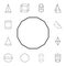 dodecagon outline icon. Detailed set of geometric figure. Premium graphic design. One of the collection icons for websites, web de