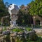 Dodecahedral marble clock in Villa Giulia park, Palermo