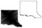 Dodge County, Nebraska U.S. county, United States of America, USA, U.S., US map vector illustration, scribble sketch Dodge map