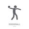 dodgeball icon. Trendy dodgeball logo concept on white background from Sport collection