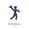 dodgeball icon. Trendy flat vector dodgeball icon on white background from sport collection