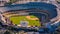 Dodgers Stadium in Los Angeles - aerial view over the baseball stadium - LOS ANGELES, UNITED STATES - NOVEMBER 5, 2023