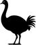 Dodo - black and white vector illustration