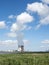 Doel nuclear power plant near river schelde north of antwerp