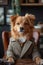 Dog Avatar in a Business Suit