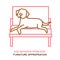 Dog behavior problem icon