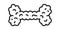 Dog bone icon vector cheese sponge logo skull pirate symbol cartoon character doodle illustration design clip art
