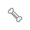 Dog bone outline icon