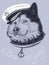 Dog captain portrait