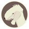 Dog collection Bedlington Terrier Geometric style Avatar icon