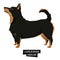 Dog collection Lancashire Heeler Geometric style Isolated object