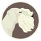 Dog collection Sealyham Terrier Geometric style Avatar icon round