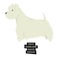 Dog collection West Highland White Terrier Geometric style