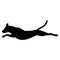 Dog diving sport EPS vector file