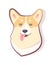Dog Emoticon Sly Puppy Icon Vector Illustration