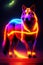 Dog famous animal is natural flame. Ai generated.