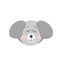 Dog in flat style. cute animal element for the design of children room, clothes, sticker, poster