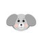Dog in flat style. cute animal element for the design of children s rooms, clothes, sticker, poster