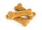 Dog food biscuit shaped like bones