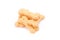 Dog food biscuit shaped like bones