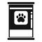 Dog food tin icon simple vector. Animal feed