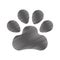 Dog footprint isolated icon