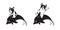 Dog french bulldog dolphin vector fish icon shark logo whale symbol sign character cartoon pet puppy illustration design