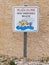 Dog friendly beach sign in Drvenik, Croatia